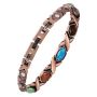 Copper Magnetic Bracelet For Women Colorful Turquoise With Size Tool