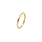18CT Gold Petite Round Finish Ring - 54 Gold