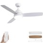 Stellar Lighting Ceiling Fan Light And Remote 3 Two-sided Blades 42 Inch