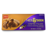 Hide & Seek Centre Filled Choco & Hazelnuts Cookies 60G - Premium Chocolate Biscuit Snack For Tea Time Rich Melting Cocoa Center