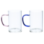 Handle Glass Mug 300ML May Vary