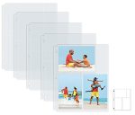 Better Office Products Photo Album Refill Sheets 4 X 6 Inch Mixed Format Heavyweight Diamond Clear 3 Ring Photo Binder Page Refi