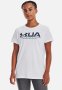 Under Armour Ua Vintage Performance Short Sleeve - White/sonar Blue