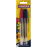 Medium Ballpoint Pens 1MM 5-PACK Colour May Vary
