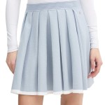 Contrast Knit Skirt -kentucky Blue