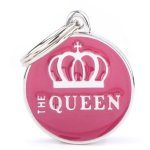 Myfamily Charms The Queen Small Pet Id Tag Waggs Online Pet Shop
