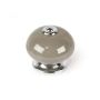 Cabinet Knobs Porcelain Black Finish 40MM 4PC