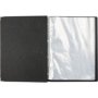 A4 Executive Leather Look Display Book - 100 Pocket Black