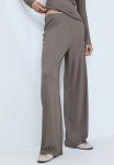 Ribbed Trousers - Dark Greige