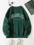 Letter Print Pullover Sweatshirt Casual Long Sleeve Crew Neck Sweatshirt For Fall & Winter Women's Clothing