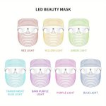Portable 7 Colors LED Light Mask Multifunctional Beauty Device Women's Beauty LED Mask Valentine's Day Mother's Day Holiday Gift
