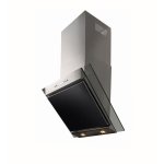 Falco 60CM 45DEG S steel &glass Chimney Extractor FAL-60-30SG