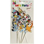Cake Topper Bluey Cardboard Set