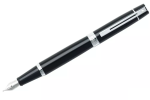 Sheaffer 300 Fountain Pen Glossy Black And Chrome Trim