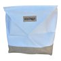 Natura L White & Brown Fabric Storage Basket
