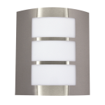 Outdoor Light L039 Stainless Steel With White Polycarbonate Ver