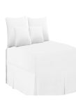 Smte 5 Piece White Bed Sheet Set King With Keychain