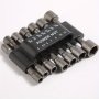 14PCS Carbon Steel Power Nut Driver Drill Bit Set Metric Socket Wrench Screw 1/4" Hex Shank Deepened Hexagon Socket Batch Bits For Electric Drills And Screwdrivers