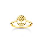 Ring Tree Of Love With White Stones Gold - 50