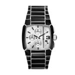 Diesel Cliffhanger Chronograph Black Lacquer And Stainless Steel Men's Watch DZ4646