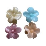 Pastel Blossom Hair Claws Assorted