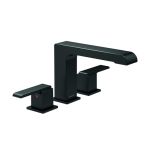 Delta Ara Roman Tub Faucet Matte Black Deck Mount Bathtub Faucet Matte Black T2767-BL Valve Not Included
