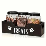 Wooden Pet Treat Holder T3 3 Containers