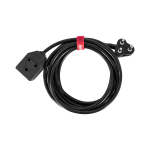 5 Meter 2.5MM Mains Extension Cable 2.5MM Pure Copper Inductors Heavy Duty 3 Pin Plug & Janus With