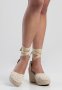 Sissy Boy Crochet Espadrille Wedge - Natural
