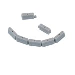 Turbo Racing – Plastic Cement Guard Rail – Gray 50 Pcs