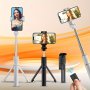 Selfie Pole Tripod Anti-shake Photo Artifact 360-DEGREE Rotation Handheld Mobile Phone Live Broadcast Stand Universal Stabilizer Portable MINI Travel Special