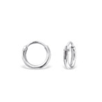 C592-C9416 - 925 Sterling Silver Small Baby 8MM Hoop Earrings