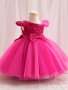 Girl's Asymmetric Shoulder Formal Dress Bow Waist Princess Dress For Fashion Shows Birthdays Anniversaries