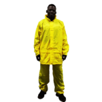 Matsafe Rainsuit Yellow Rubberized 2 Piece With Hood - Medium