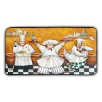 Fat Chef Kitchen Rugs And Mats Non-skid Washable Cushioned Anti-fatigue For Sink And Bathroom Carpet Doormat 39" X 20" Chef Kitc