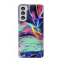 Colorful Laser Marble Design Phone Cover For Samsung Galaxy S21 Ultra