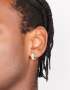 Mens Waterproof Stainless Steel Cubic Zirconia Huggie Earrings