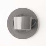 Maxim Cup & Saucer 4PCE In Gift Box Choose From 3 Colours - Dark Grey