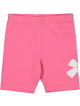 Pink Cotton Graphic Shorts - 3 4 Pink
