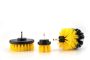 3 Piece Household Drill Brush Set - Yellow