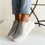 Serena Leather Sneaker - Silver - 8