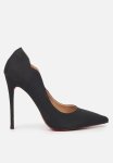 LOU14 Court Heel - Black