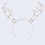 A Touch Of Gold Sparkle - Reindeer Metal Headband