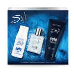 LENTHÉRIC Lentheric Solo Ice Parfum Pour Homme + Body Lotion & Deodorant Spray 100ML + 200ML + 150ML