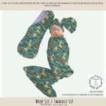 Wrap Set Swaddle Set Croc Giraffe And Lion