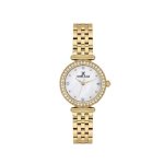 Premium Women's Round Quartz Watch With Grey Dial