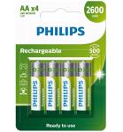 Philips Aa 2600MAH 4 Pack Rechargeable