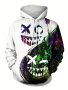Creative Pattern Print Hoodie Cool Hoodies For Men Men's Casual Graphic Design Pullover Hooded Sweatshirt With Kangaroo Pocket Streetwear For Winter Fall As Gifts