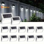1PC/6PCS/12PCS Staaricc Solar Deck Light Solar Wall Lamp Outdoor Fence Lighting Stair Light Stainless Steel Step Light For Stair