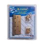 Nt Tools Brass Plated Steel - Ball Bearing Hinges 100MM X 73 X 2MM Pair With Screws